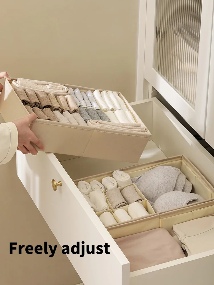 Sock Underwear Drawer Organizer Dividers, Foldable Fabric Dresser Closet  Organizers and Storage Bins for Clothing, Baby Clothes - AliExpress
