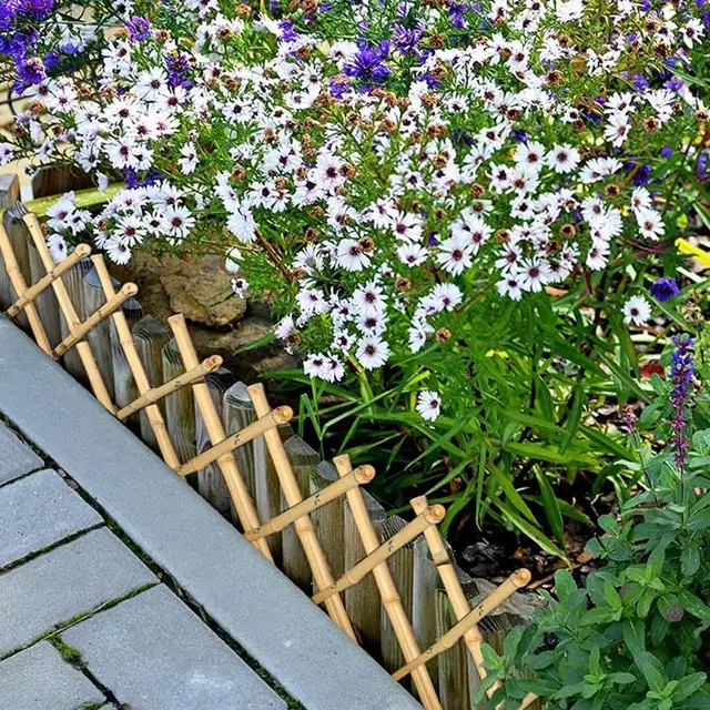 Bambusz Rácsos Virág Cserepes Mini Termesztési Növény Rács Bambuszrácsok Kerítések Kert Kerti Támogatás Ivy Uborka Beltéri Növekedés - Image 3