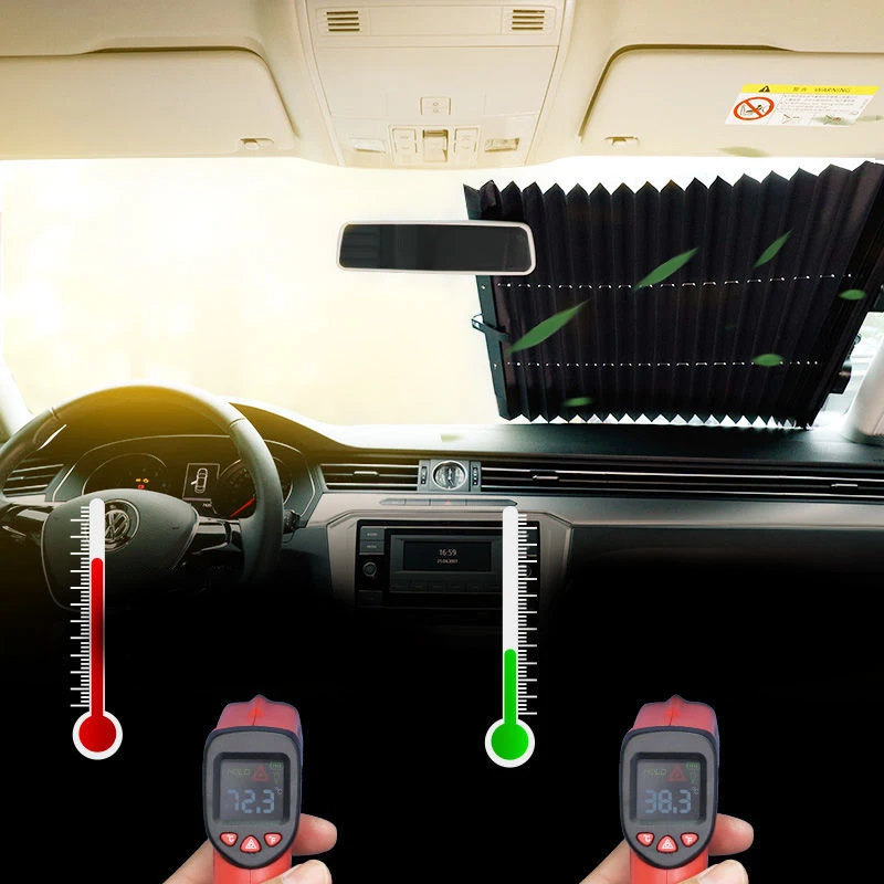 Universal Car Front Rear Window Sunshades Windshield Curtains For Sun Visor Car Sun Shades Summer UV Blocking Protective