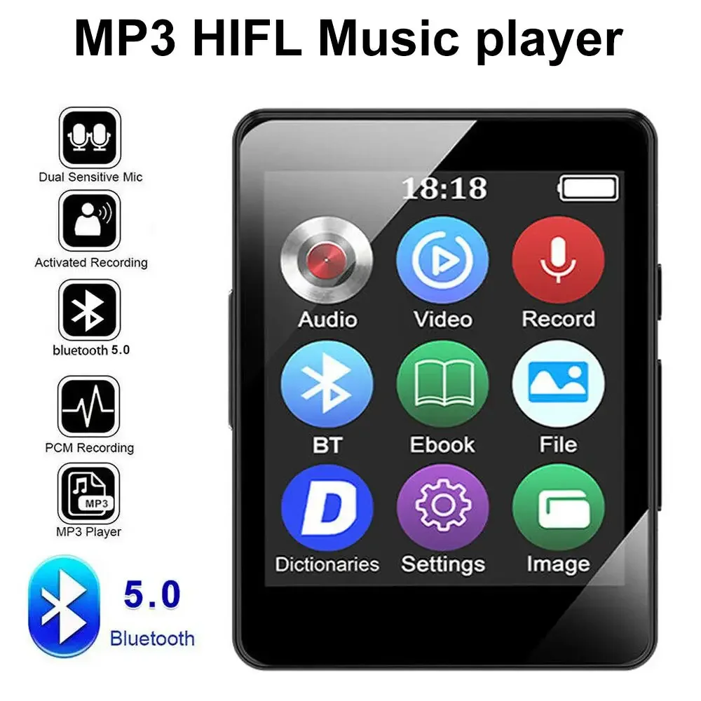 Portable Mini Metal Music Player with Bluetooth and FM Radio