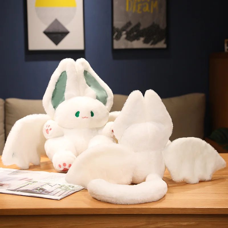 

Креативные плюшевые игрушки летучая мышь 25-55 см, мягкая кукла-кролик Kawaii, красивые и модные подарки для студентов, декор для комнаты маленькой девочки