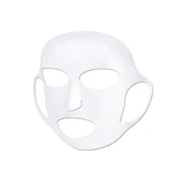 Silicone Reusable Moisturizing Face Mask Shield - Ear Hanging & Anti-Aging Design (White)