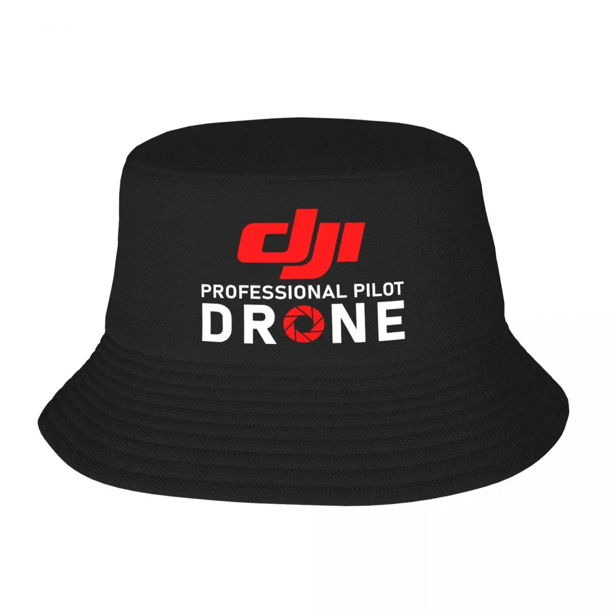 

DJI Professional Pilot Drone Print Bucket Hat Double Side Reversible Bob Hats Cotton Foldable Unisex Fisherman Cap