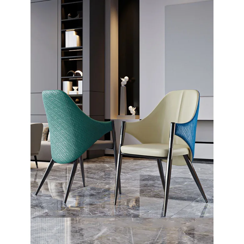 

Reception negotiation chair Italian minimalist chair home dining chair modern minimalist desk chair