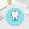 Wisdom Teeth Dentist ToothSmall Round Office Student Gaming Thickened Writing  Non-slip Cushion Mouse Pad for PC Computer Table 5