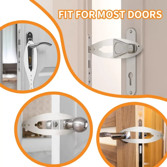 New Cat in Out Pet Elastic Gate Lock Flex Latch Strap Adjustable Dog Door Punch-Free Pet Door Opener  Dog Cats Pet Supplies 2