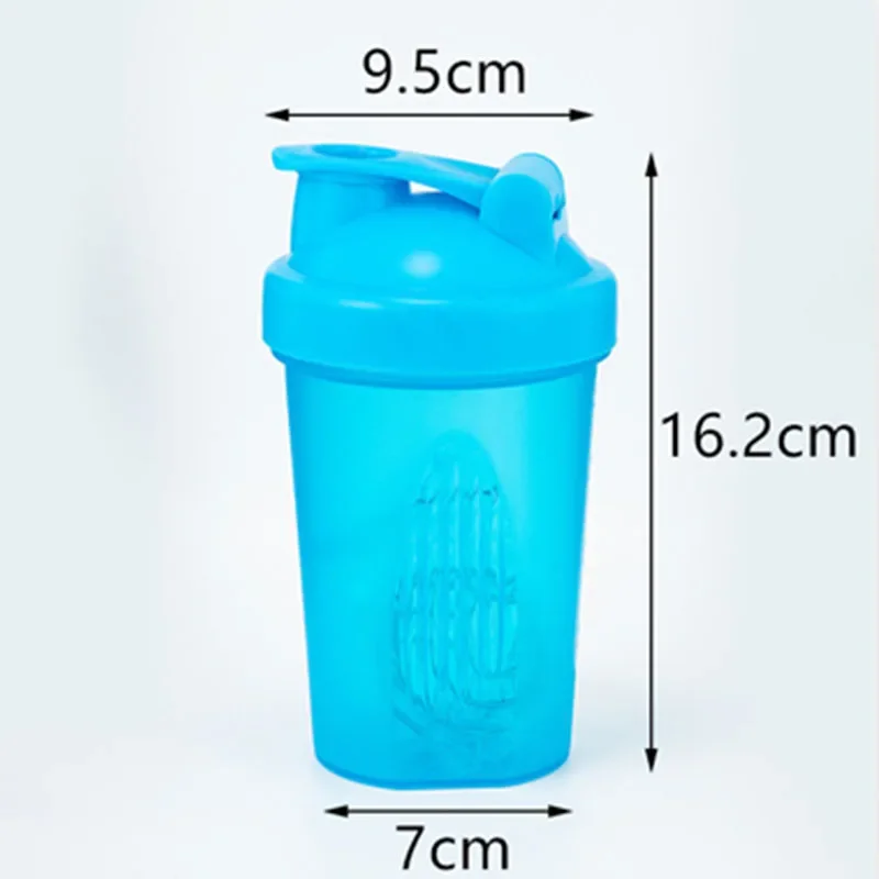 400ML Blender Shaker Bottle with Whisk Ball BPA Free Plastic Protein Shakes Leakproof for Powder Protein Shaker Gym Sport Bottle