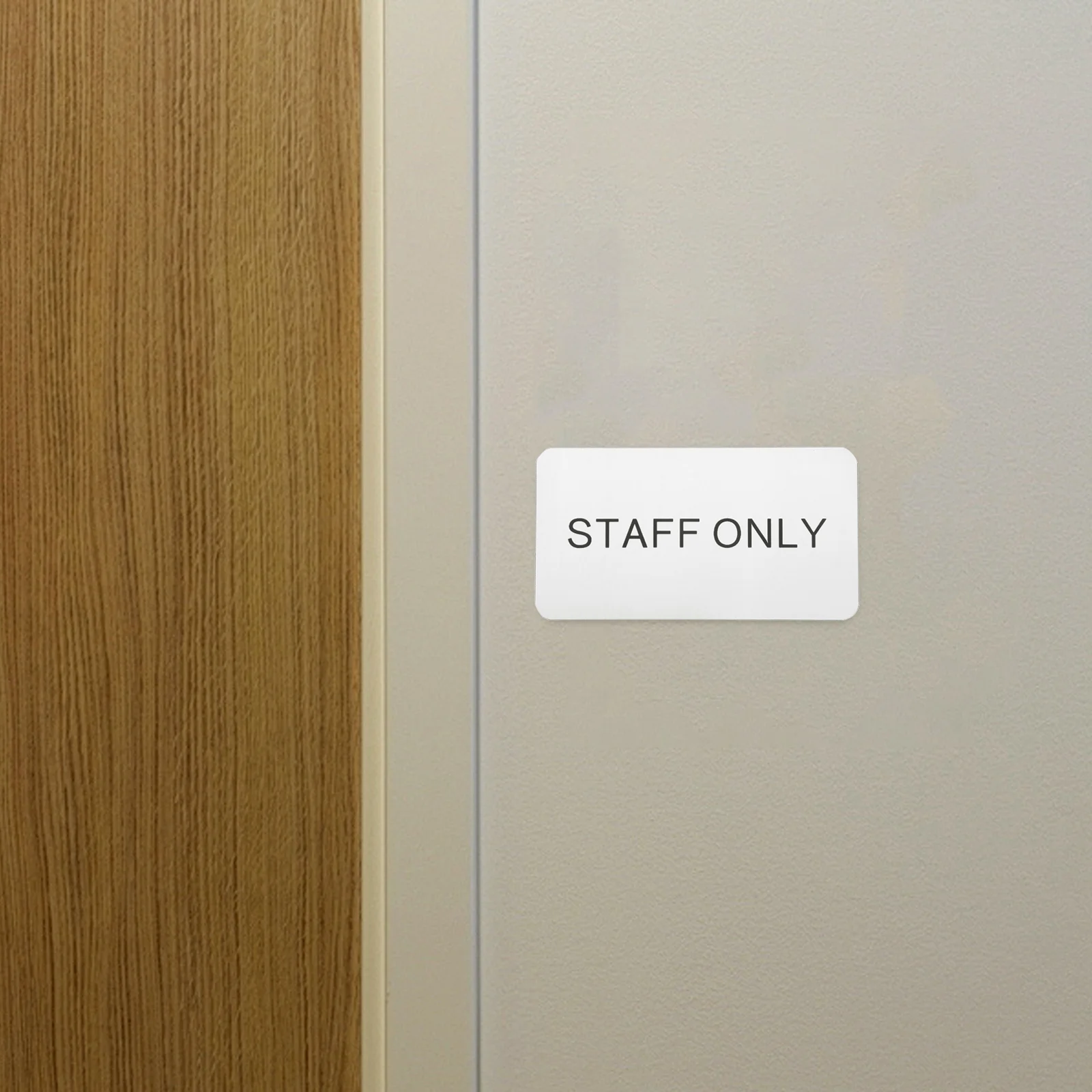 

Staff Only Plate Wall Mount Door and Wall Sign Restaurants Staff Only Door Sign Staff Only Door Sign Office Door Sign