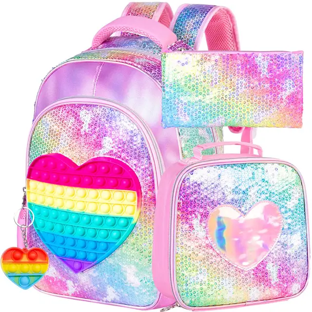 Mochila niña preescolar,12 pulgadas unicornio de lentejuelas mochilas  preescolar de para niños con fiambrera : .com.mx: Ropa, Zapatos y  Accesorios