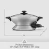 the Hot Electric Wok, One Size, Grey 6