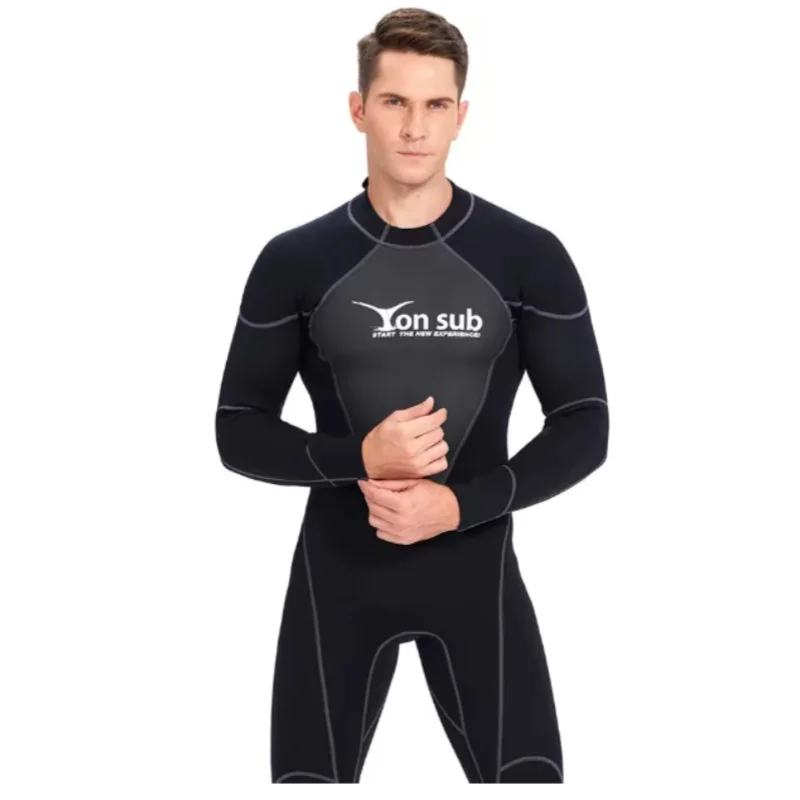 Wetsuit 1.5mm Scuba Diving Suit Men Full Body Neoprene Underwater Hunting Canoeing Surfing Back Zipper Spearfishing 5
