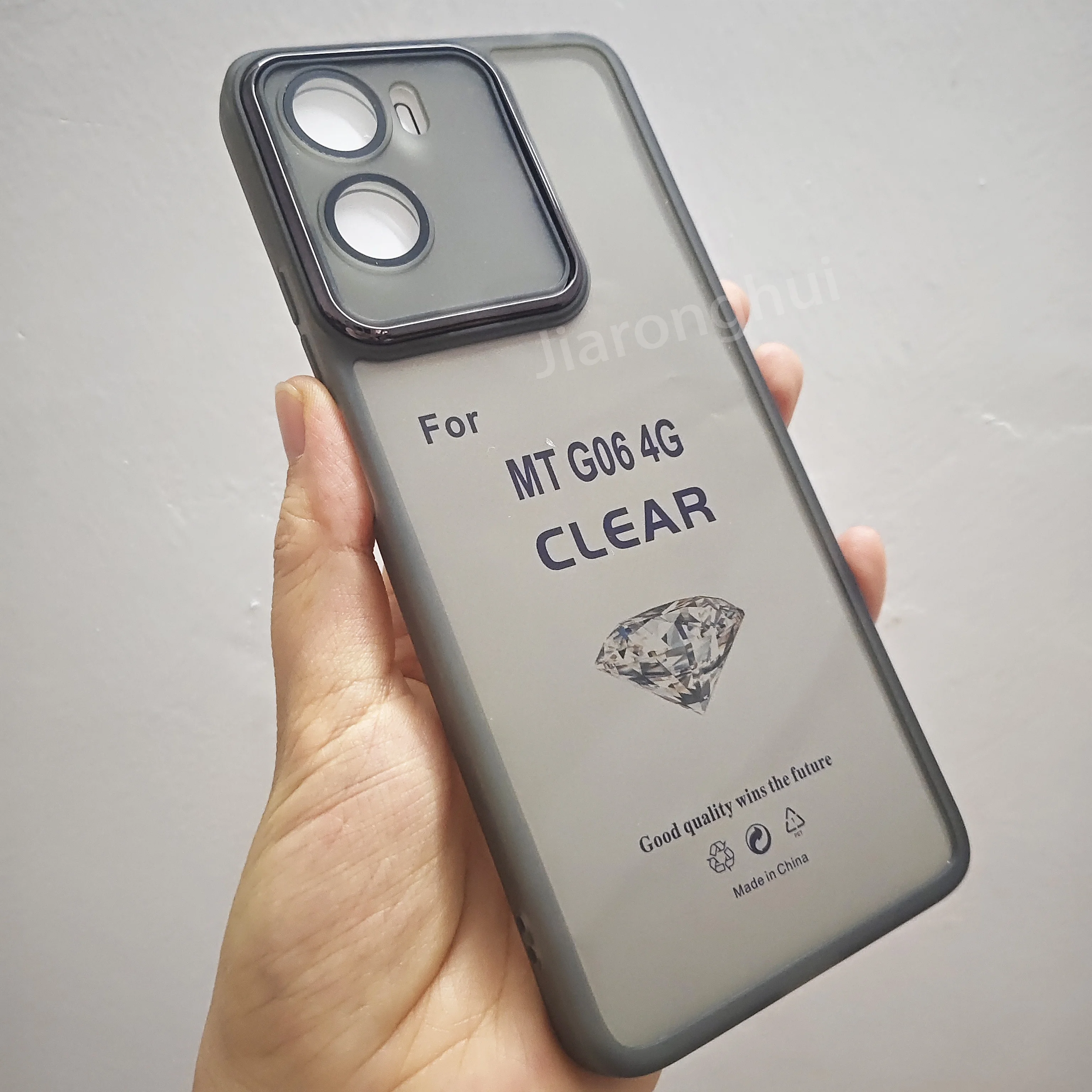 Enhanced Shockproof Silicone Back Cover with Plating