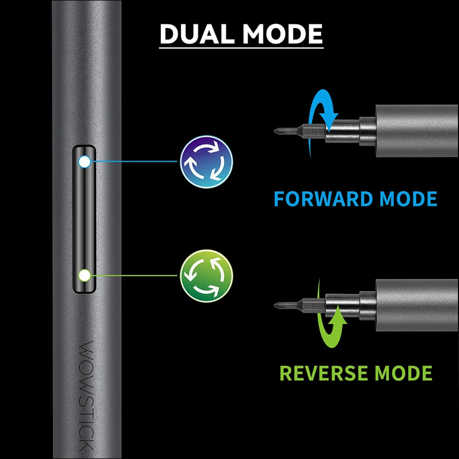 Destornillador Xiaomi Wowstick 1F Pro 1F + 56Bits destornillador eléctrico  de precisión Mini cuerpo de aleación sin cable 3 LED de luz de batería de  litio Power con para iPhone cámara del