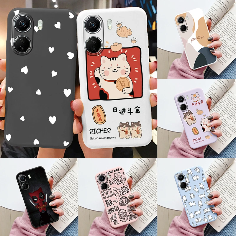 Adorable Cartoon Cat Silicone Phone Case - Soft and Stylish Protective Back Cover