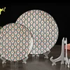 Clear Plastic Acrylic Easels Table Top Plate Holder Dish Bowl Racks Photos Picture Frame Folding Stand Storage Home Decor Holder 2