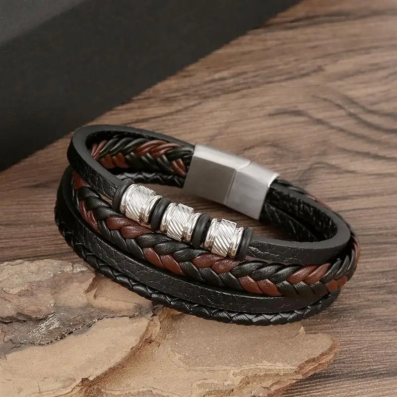 Bracelet Homme Luxe Argent - 20.5cm