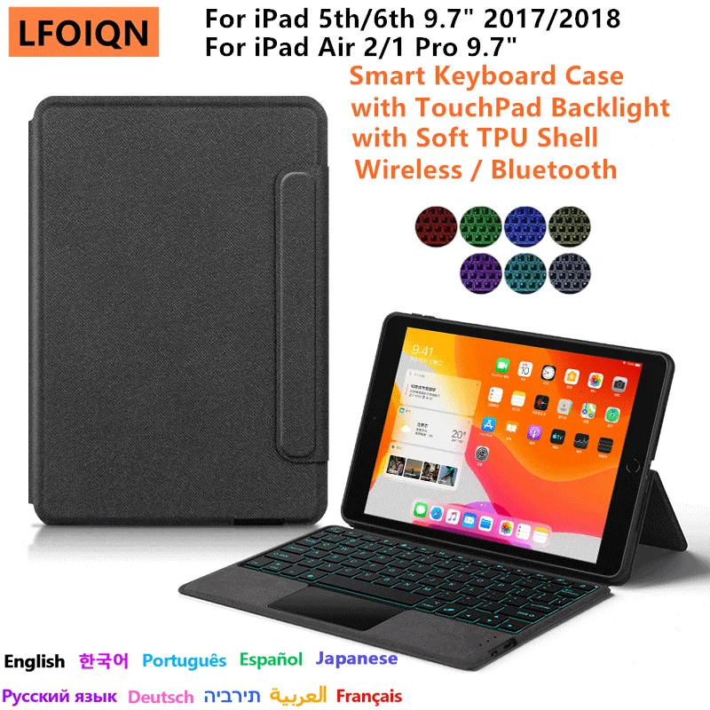 LFOIQN TouchPad Keyboard Case with Smart Cover