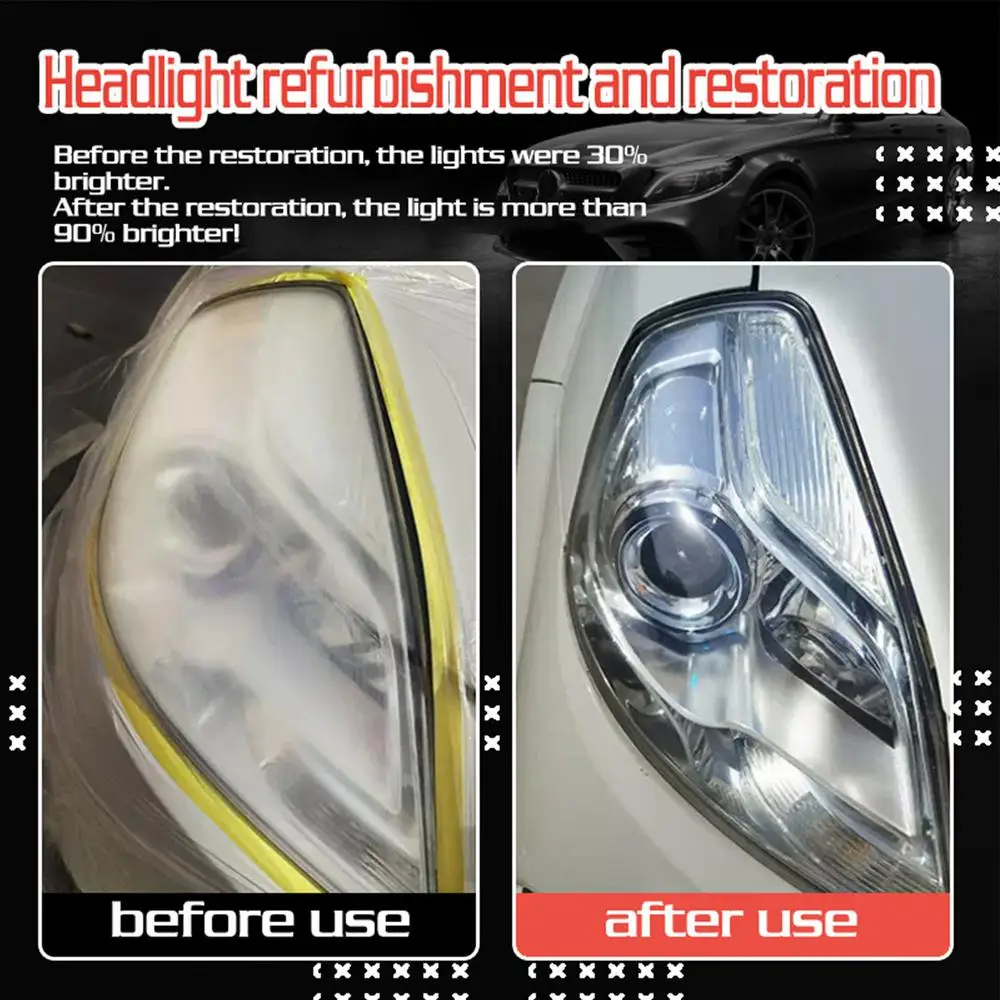 Auto Headlight Restoration Kit Car Paint Refurbishing Agent Headlamp