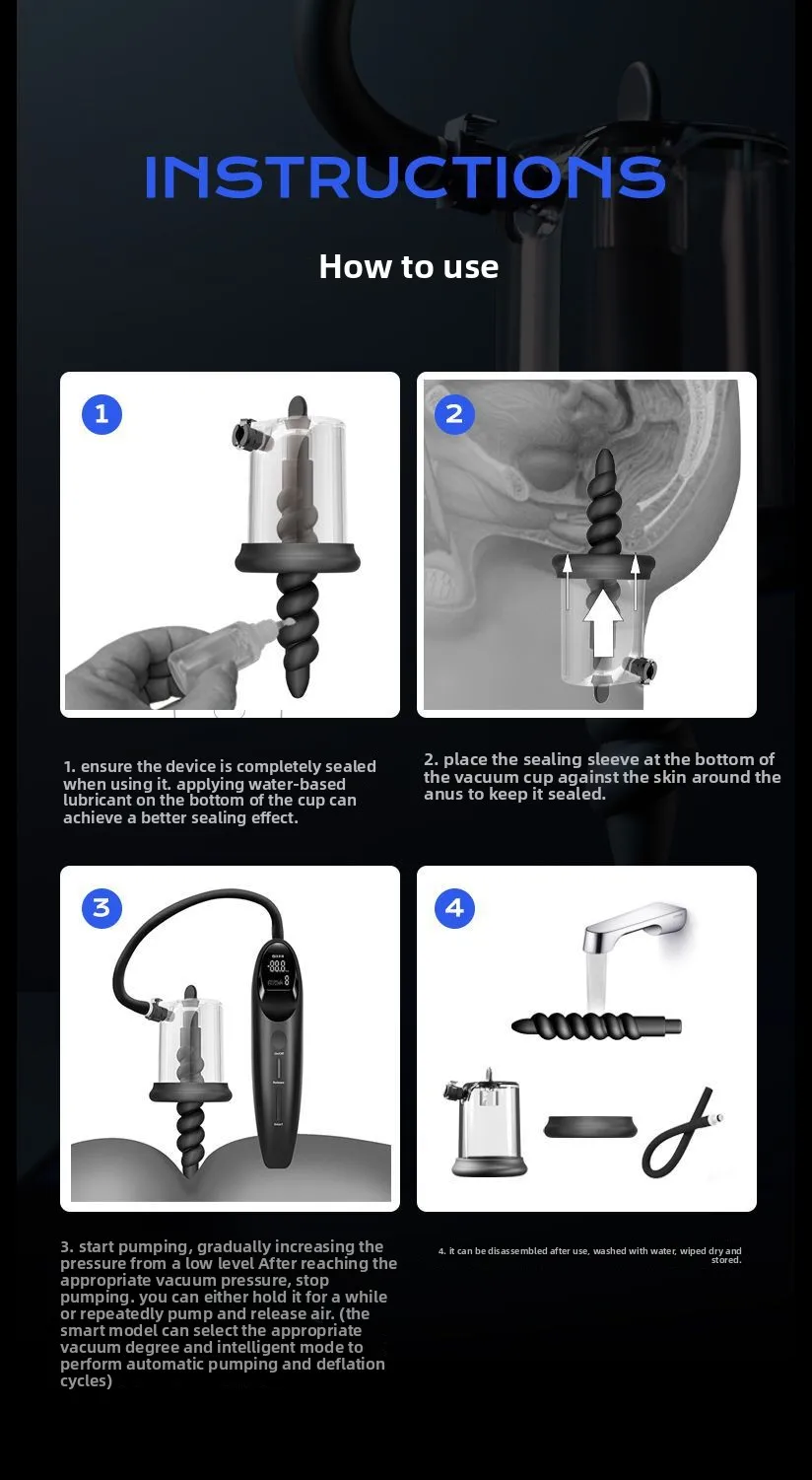 Comrade Sm Vacuum Negative Pressure Anal Stripper Anal Stopper Toy_voghion.com