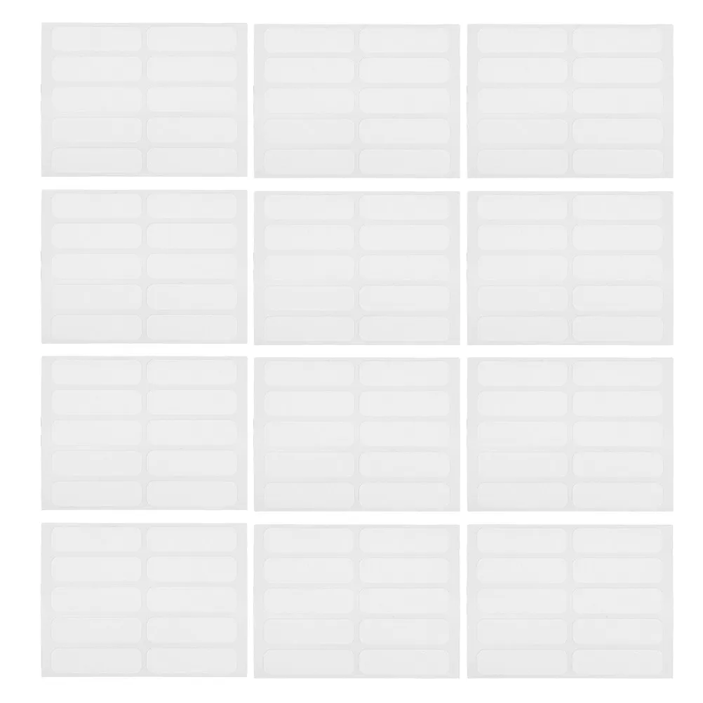 200Pcs 쓰기 가능한 천 라벨 의류 학교 용품 병 캠프용 다림질 필요 없는 방수 자체 접착 직물 이름 라벨
