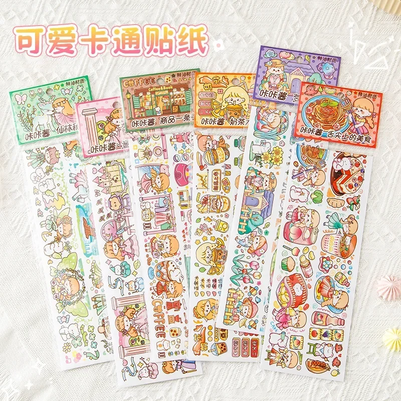 

30 Stationery Cute Scrapbooking Bear Decorative DIY Animal Diary Sticker Rabbit Stick Label Album Kawaii Pack/lot