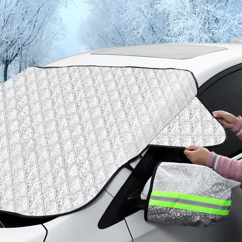 

Winter Car Front Windscreen Cover Windshield Sunshades Universal Automobile Anti Snow Frost Ice Shield Dust Protector Cover