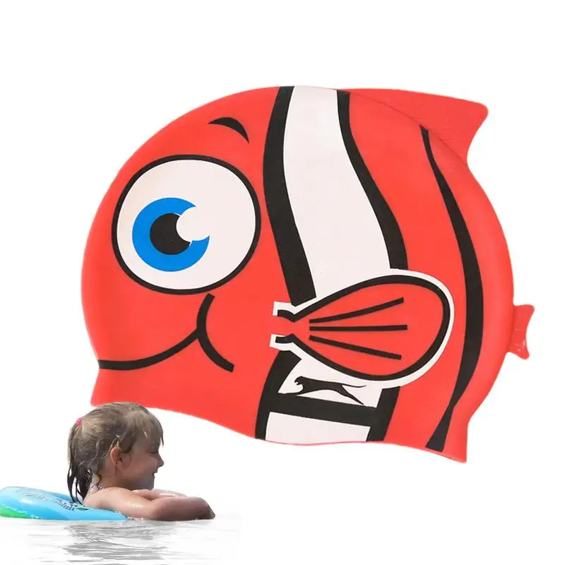 

Swimming Caps For Girls And Boys Waterproof Swim Caps Swimming Hat Soft Silicone Swim Caps For Hair Protection