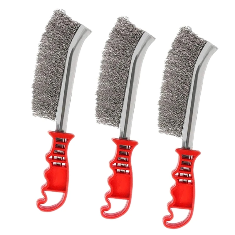

3 Pcs Stainless Steel Wire Knife Brush for Cleaning Welding Slags and Rust