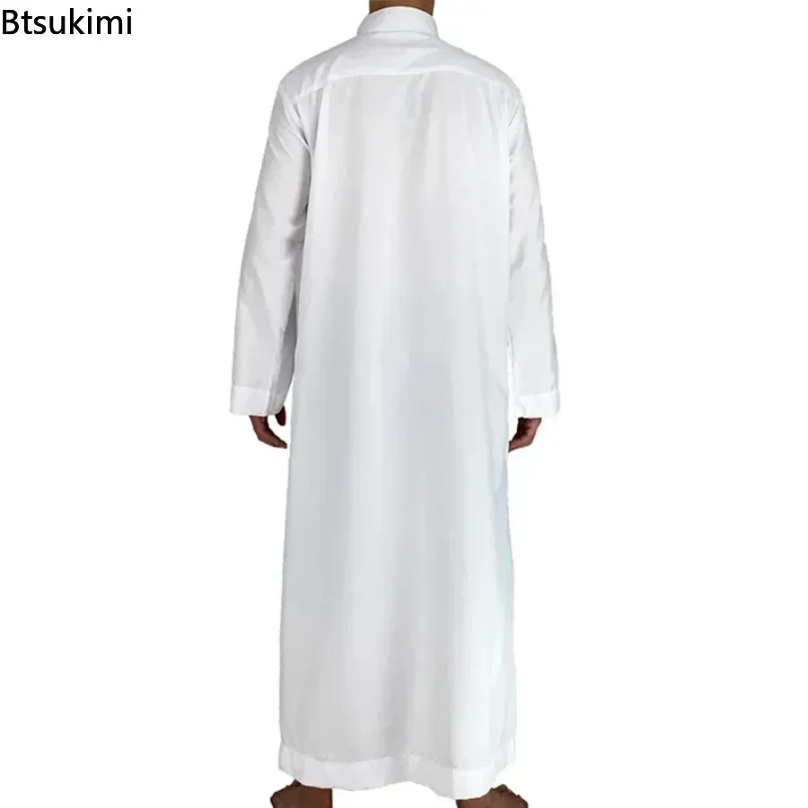 Islamic Clothing Men Jubba Thobe Muslim Long Sleeve Loose Man Saudi Arabia Pakistan Kurta Muslim Costumes Tunic Men Abaya muslim dress muslim robe