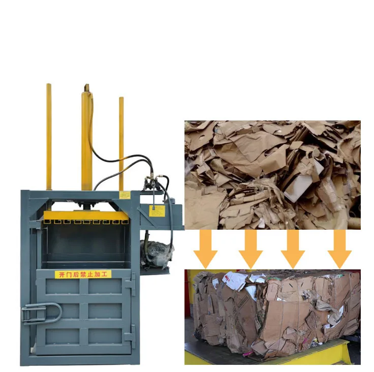 Vertical Semi-automatic Hydraulic Packer /Waste Paper Baler Of Garbage Station /Waste Cloth Waste Compressor and the Controller 2
