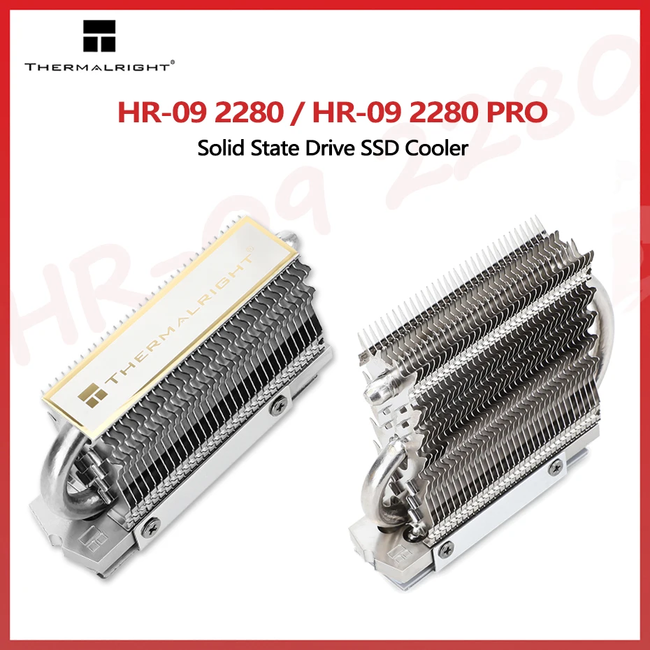 

Thermalright HR-09 2280/HR-09 2280 PRO M.2 твердотельный накопитель SSD кулер полностью Гальванизированный AGHP радиатор тепловой трубы
