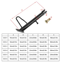 Enhanced Universal Kickstand Side Stand Foot Bracket for Motorcycles and Scooters (24mm)