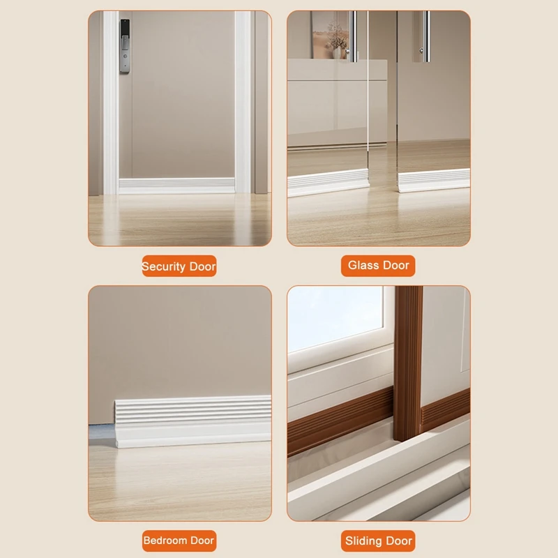 Description Picture 6 of itemWindproof Dust Door Bottom Sealing Strip Stopper Guard Rain Weatherstrip Noise Reduction Insulator Sealer Home Hardware