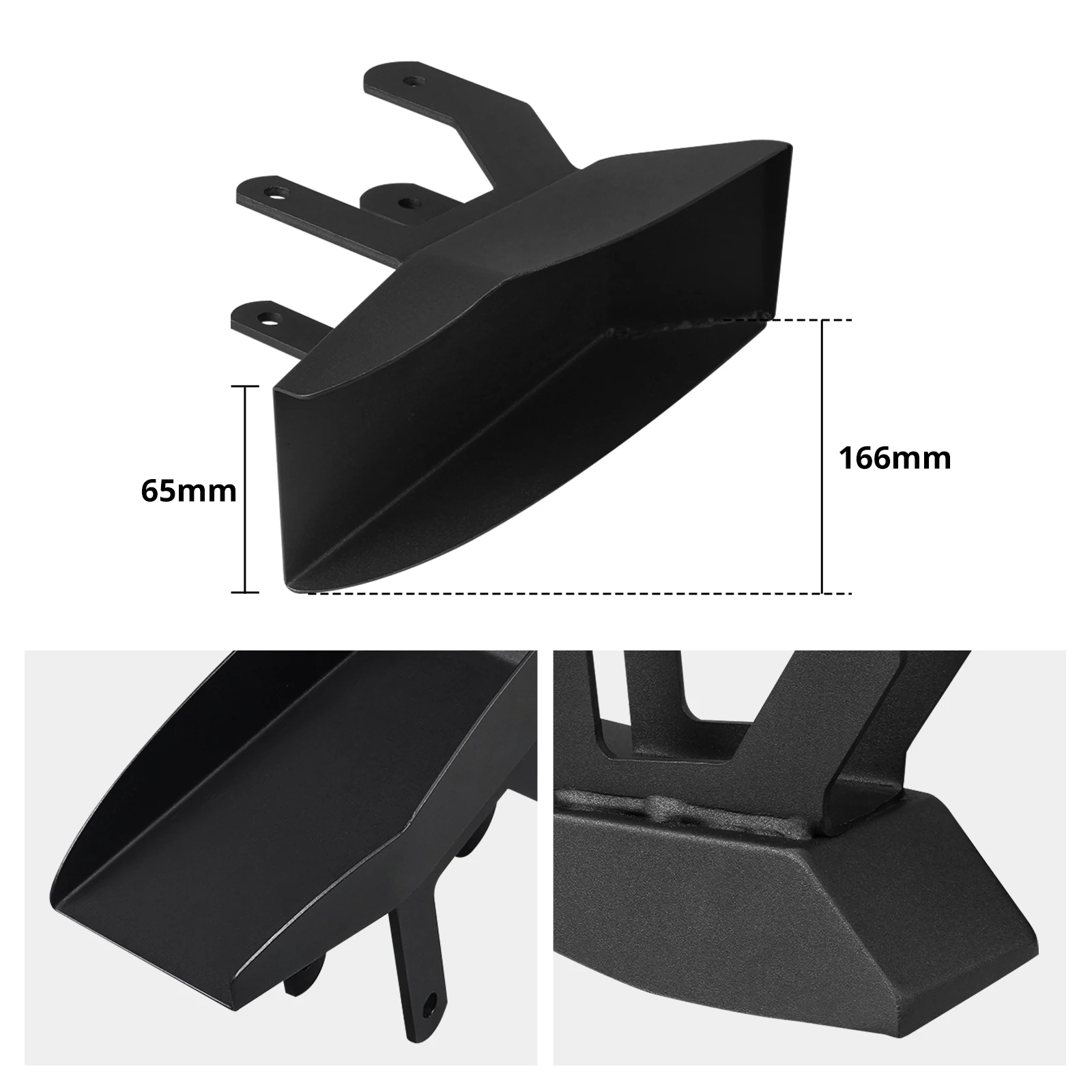 BEVINSEE Metall-Bremskühler-Deflektoren-Kit für VW Golf R 2015-2019, für Golf GTI 2015-2021, Ersatz für 5WA407151/5WA407152 – Detail 2