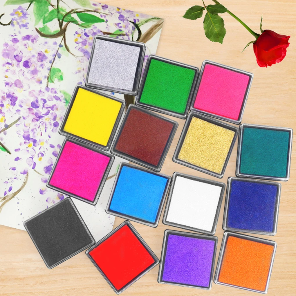 

Ink Pads Finger Painting Inkpad Craft Stamps Printing Mud Decoration