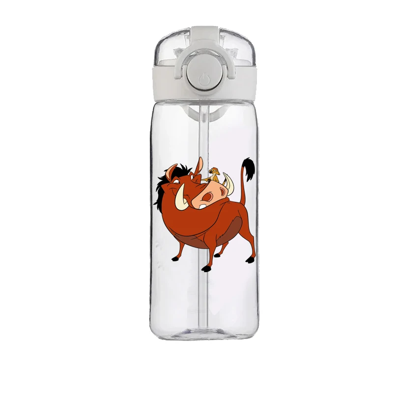 400ML Disney Water Cup Large Capacity Food Grade Plastic Heat Resistant Kettle Cartoon The Lion King Simba Boy Student Cup Gift 3