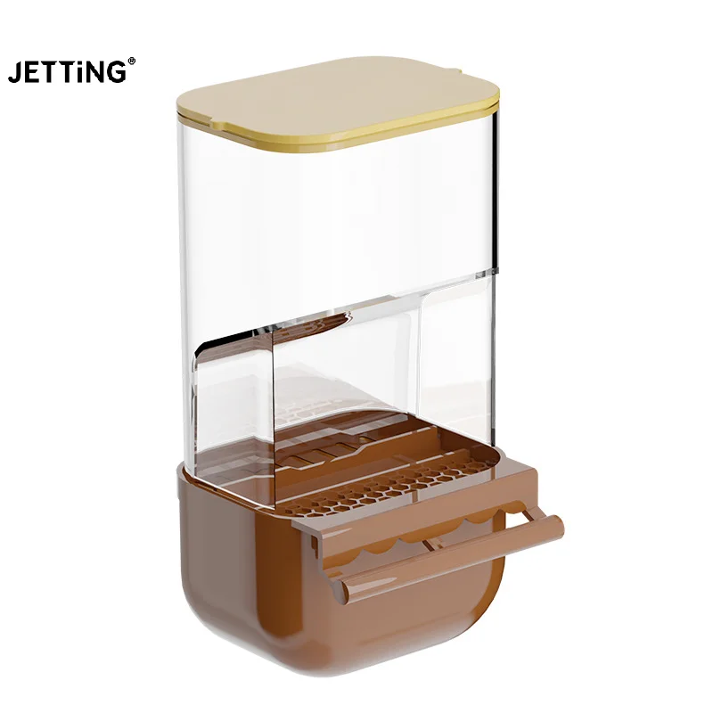 Cage Parrots Feeders Screw On Plastic Feeding Set Automatic Bird Feeders Indoor Bird Feeding Tools Food Container Dispenser