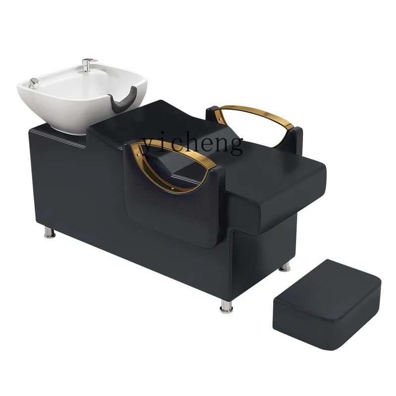 

Xl Salon Shampoo Chair for Hair Salon Lying Half Ceramic Deep Basin Salon