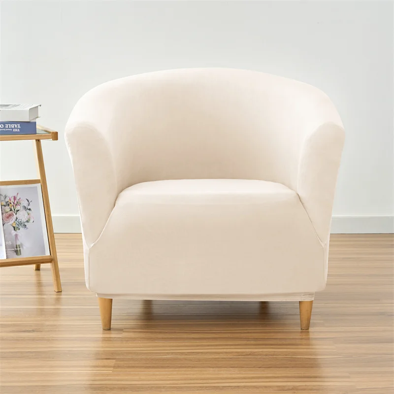 Furniture Cover 1PC Elastic Club Tub Armchair Living Room Stretch Bar Accent Chair Slipcovers Single Sofa for Counter Bedroom