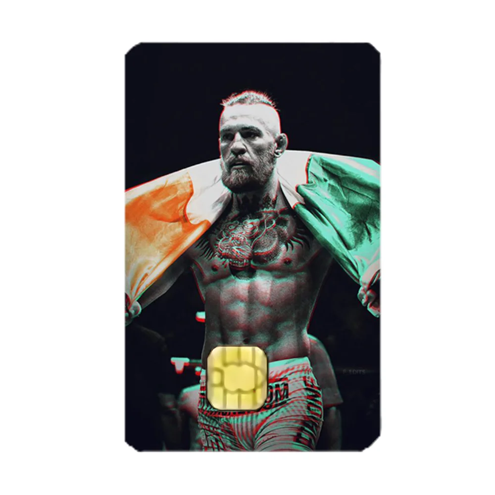 C-Conor Boxing McGregor Stickers Cartoon Credit Card Visa Debit Bank Charge Card Bus Metro Waterproof Sticker Decal Decoration