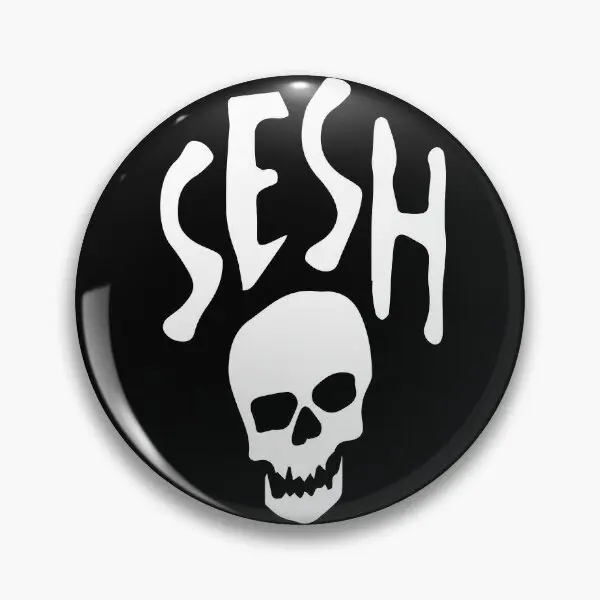 

Team Sesh белая рубашка с логотипом, мягкая булавка на пуговицах, подарок для женщин, металлический воротник, мультяшная креативная бижутерия для шляпы, модная брошь, милая любимая