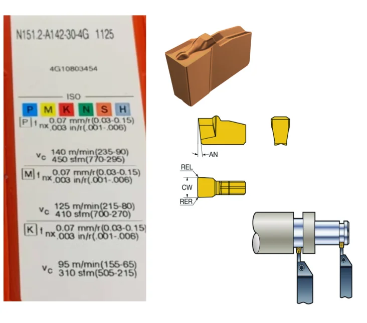 X 오리지널 10개 사용자 도구 10개 N151.2-A142-30-4G 1125