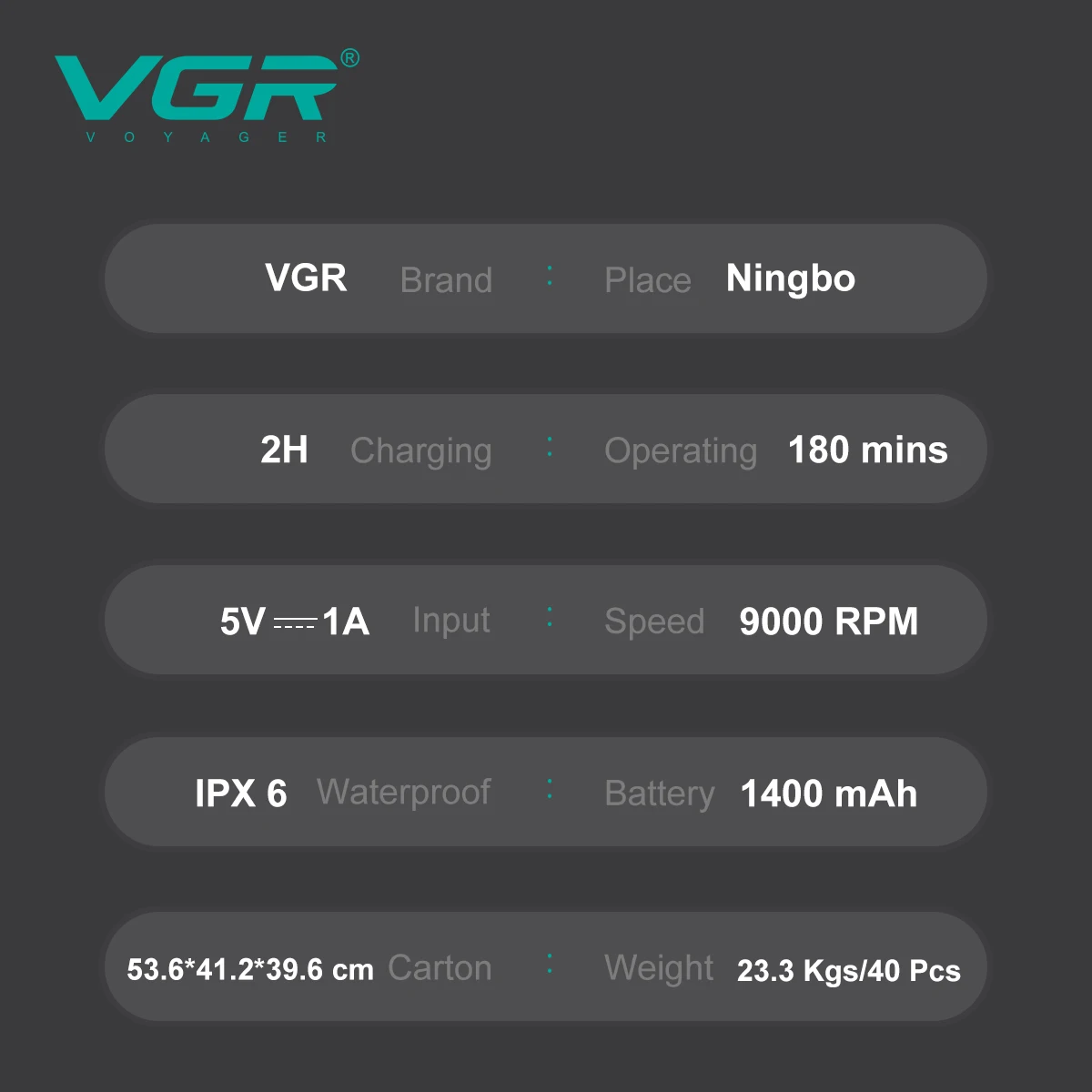 VGR مكينة حلاقه رجالي ماكينة حلاقة الشعر رجال ماكي...