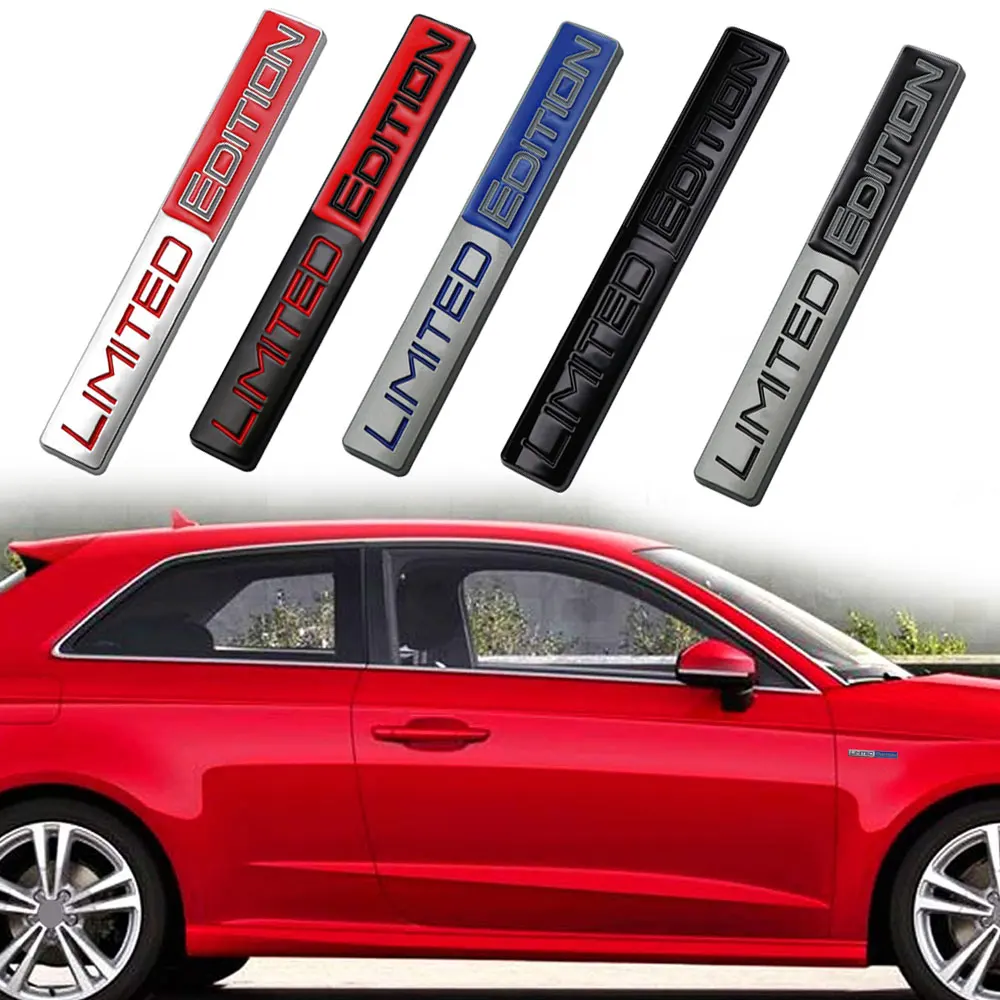 

1pc Car Styling 3D Limited Edition Decorative Metal Adhesive Emblem Rear Trunk Badge Fender Sticker Body Decal Car Accessories