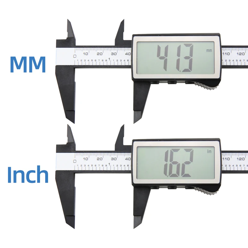 Description Picture 5 of itemElectronic Caliper Digital Pachometer Plastic Big Screen Thickness Gauge Woodworking Tool Measuring Instruments Vernier Calipers