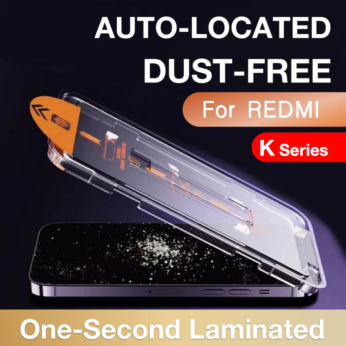 

FOR Redmi K60 K60e K50 K40 K30 K20 Pro Plus K30i K30s 9 10X Tempered Glass Screen Protector Easy Install Auto-Dust Removal Kit