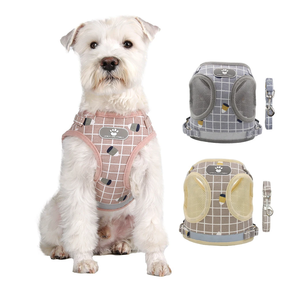 Pet Puppy Harness with Leash, Cat Collar, Breathable Dog Harness, Reflective Dog Leash, Poodle Pet Supplies Pet Puppy Harness with Leash, Cat Collar, Breathable Dog Harness, Reflective Dog Leash, Poodle Pet Supplies