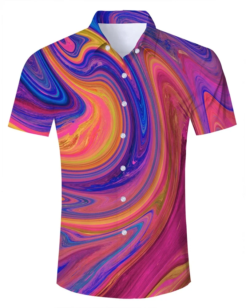 thumbnail image 1 of Camisas con botones para hombre, camisetas con estampado 3D completo, camisetas gráficas novedosas, camisetas hawaianas divertidas de manga corta de verano, camisetas de calle, 1 of 4