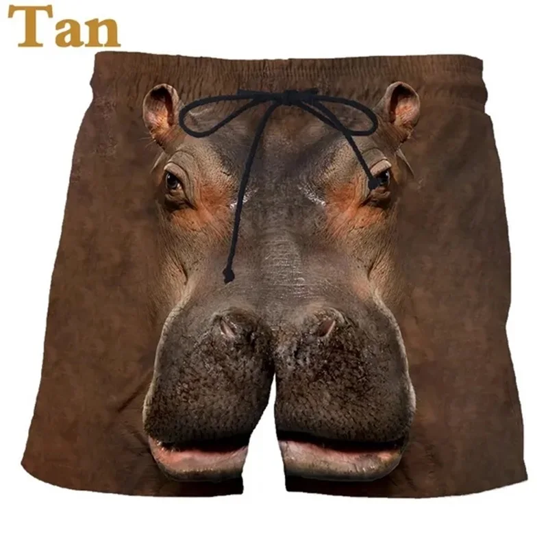 Summer Casual Animal Pattern Board Shorts For Men 3D Printed Men's Beach Shorts Streetwear Cute Funny Animal Shorts Hombre 5