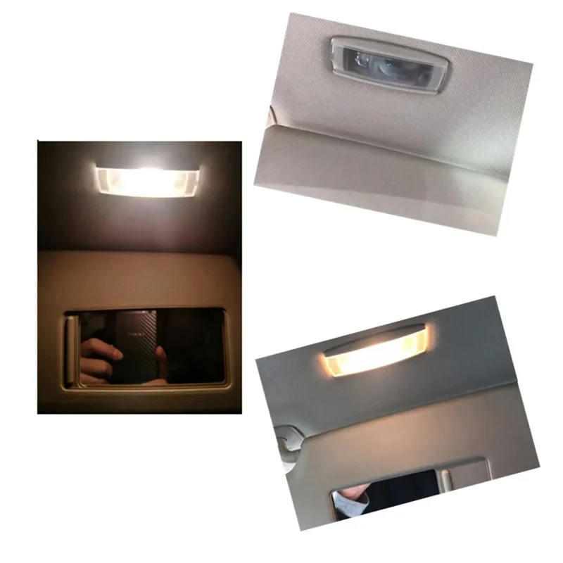 1Pcs e Lamp Reading Light for VW P at B6 B7 CC Golf 5 MK6 MK7 Tiguan Polo Interior MakeUp Lights 1KD947109A Black
